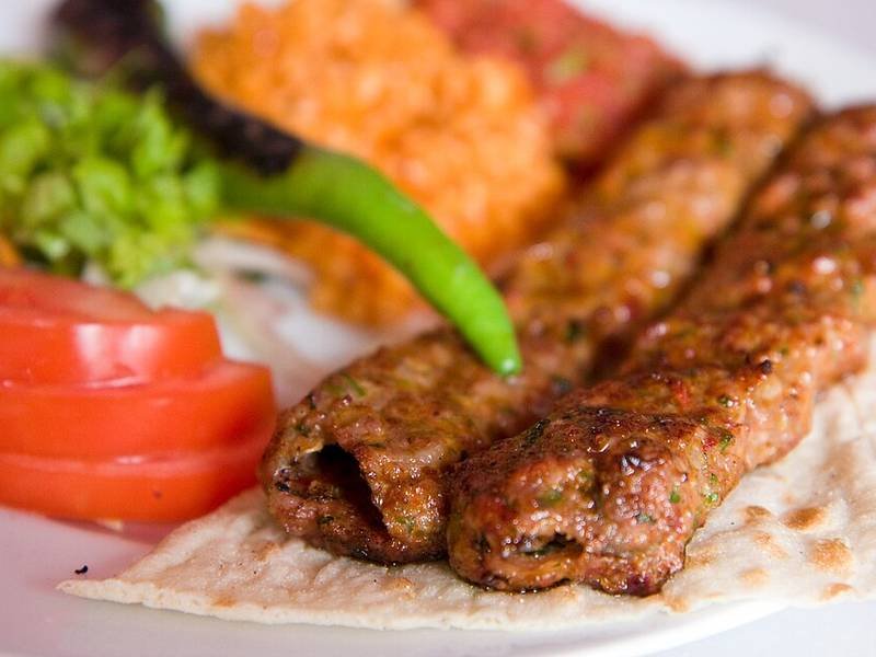 Adana Kebab — Turkish dinner recipe, served and ready to eat