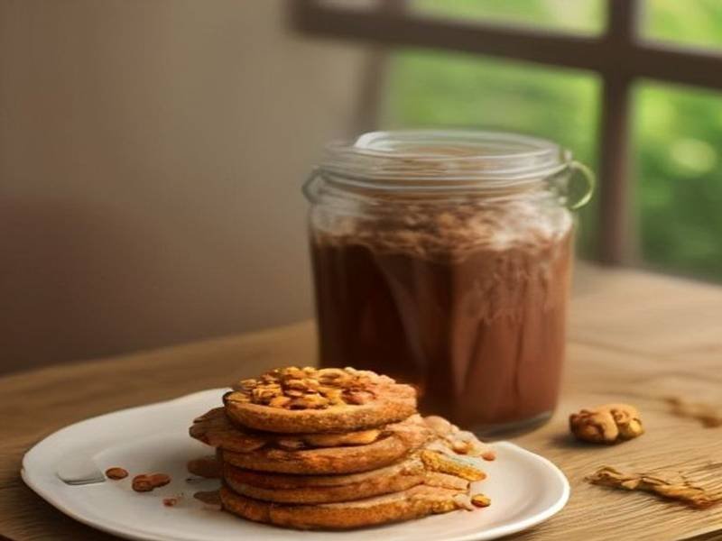 Illustration of Afghan Biscuits, a New Zealand baking recipe — afghan cookies with cornflakes