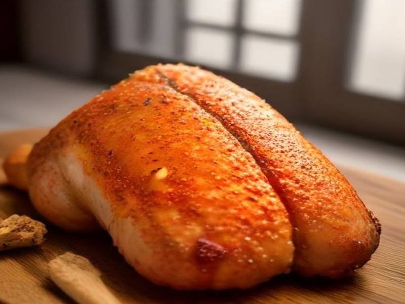 Illustration of Air Fryer Chicken Thighs, an American dinner recipe — how long to cook chicken thighs in the air fryer
