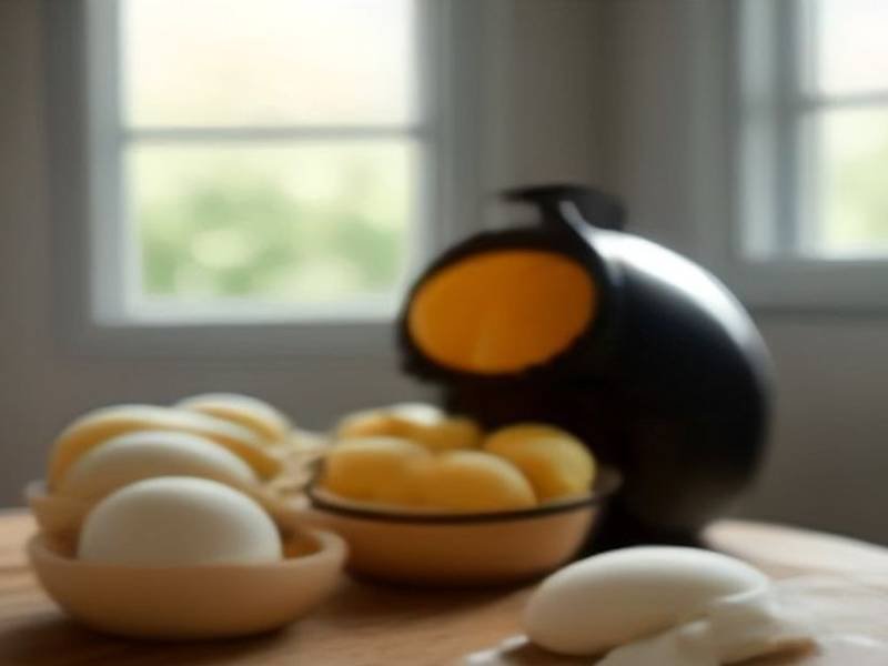 Illustration of Air Fryer Hard Boiled Eggs, an American breakfast recipe — air fryer boiled eggs