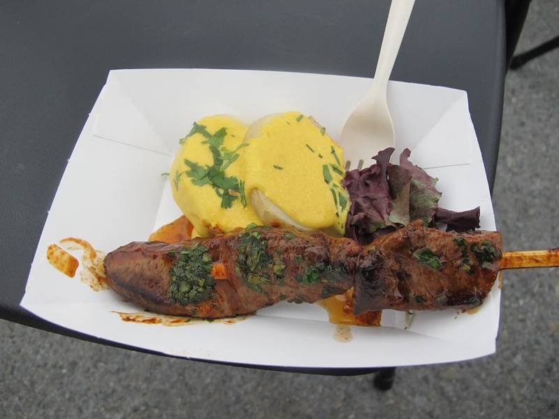 Anticuchos — Peruvian appetizers recipe, served and ready to eat