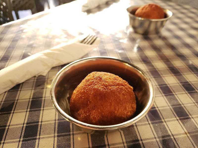 Sicilian Arancini — Italian appetizers recipe, served and ready to eat