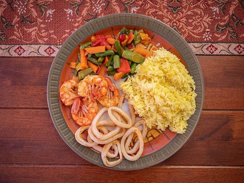 Arroz de Marisco — Portuguese dinner recipe, served and ready to eat
