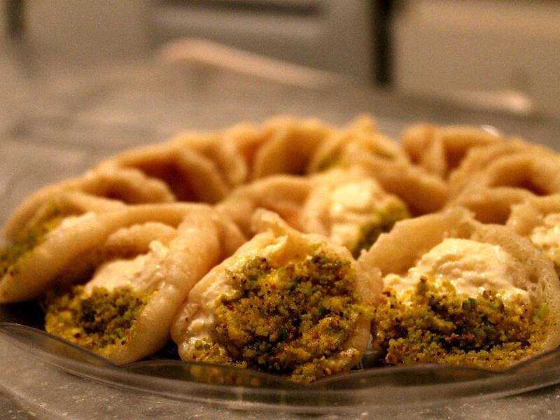 Atayef Asafiri — Lebanese desserts recipe, served and ready to eat