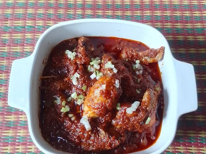 Ayam Masak Merah — Malaysian dinner recipe, served and ready to eat