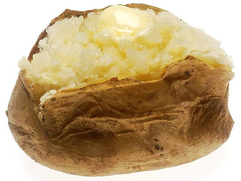 Baked Potato — American dinner recipe, served and ready to eat