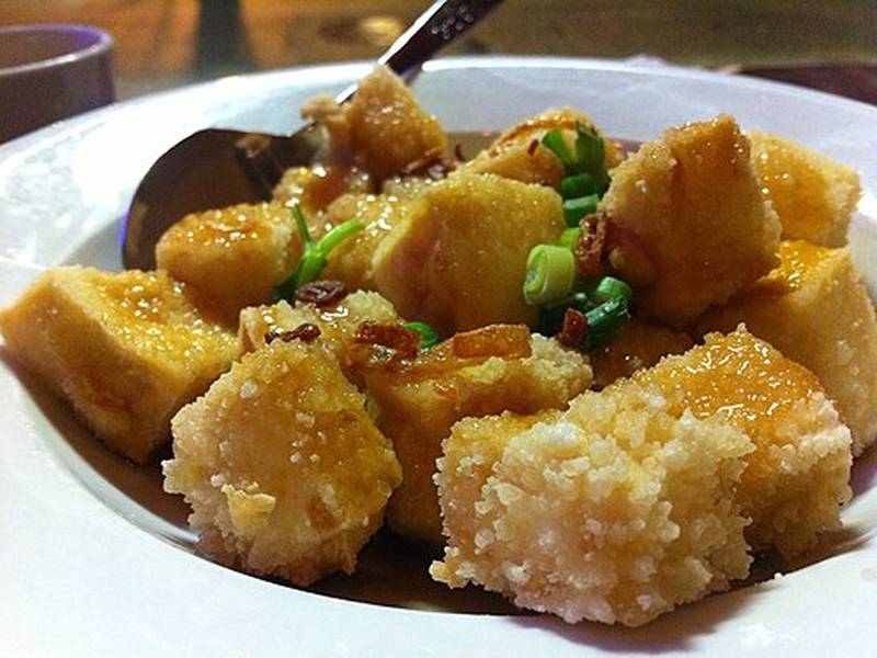 Baked Tofu with Garlic and Ginger