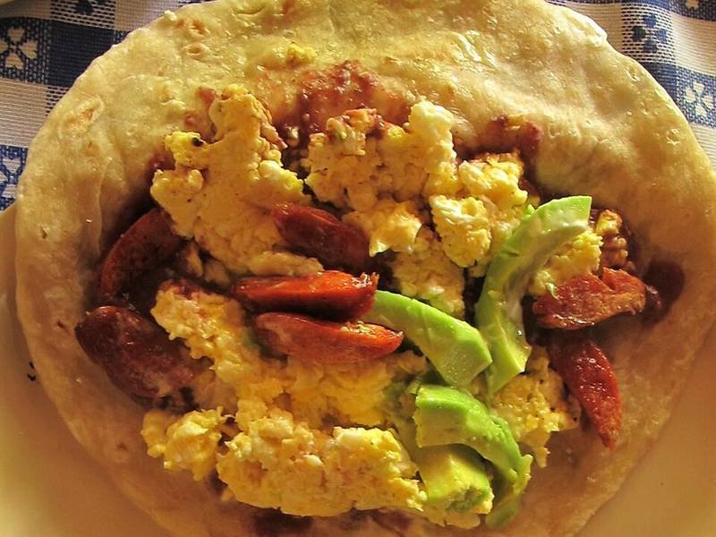 Baleadas — International breakfast recipe, served and ready to eat