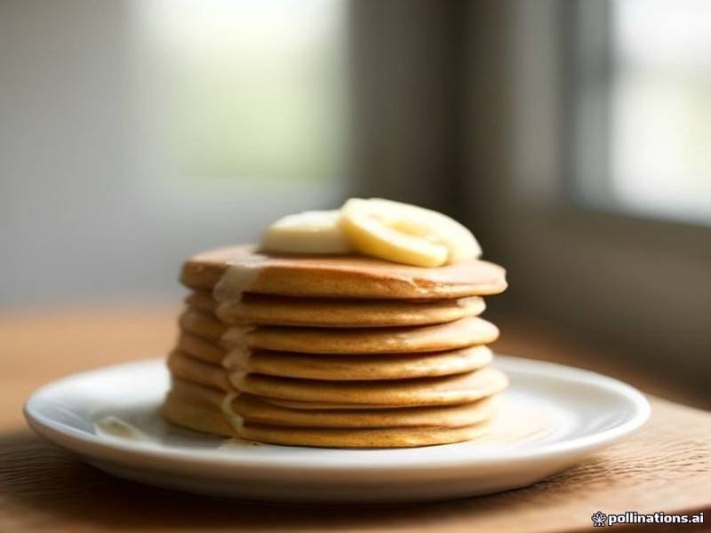 Banana Pancakes — American breakfast recipe, served and ready to eat