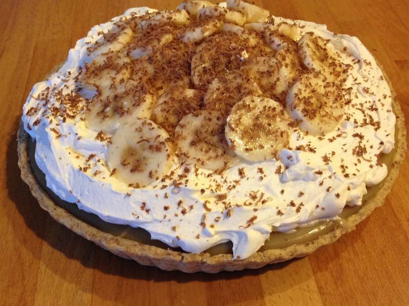 Banoffee Pie — British desserts recipe, served and ready to eat