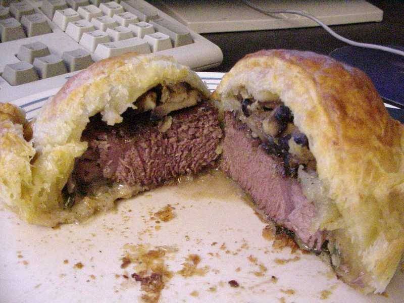 Beef Wellington — British holiday specials recipe, served and ready to eat