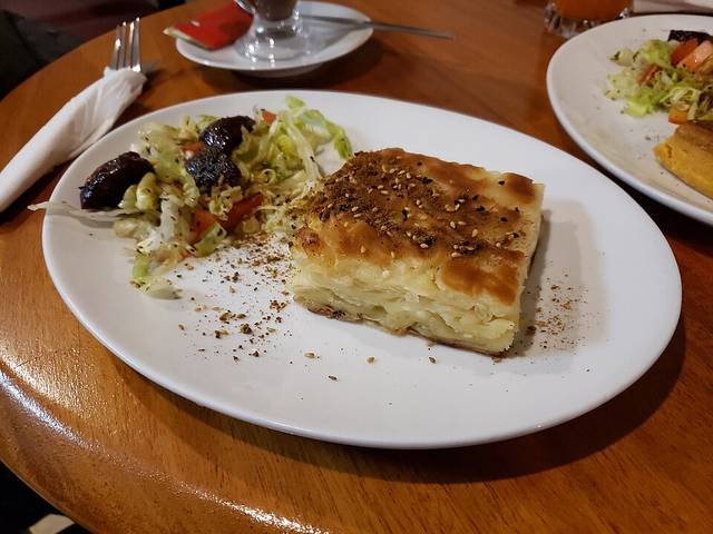 Ingredients and preparation for cheese börek