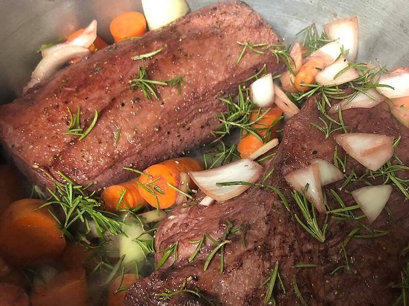 Brasato al Barolo — Italian dinner recipe, served and ready to eat