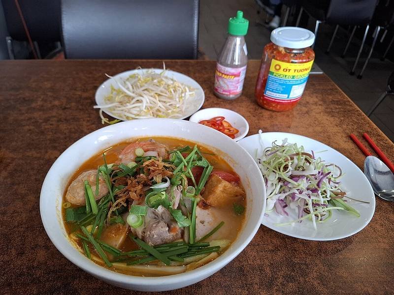 Bún Riêu — Vietnamese lunch recipe, served and ready to eat