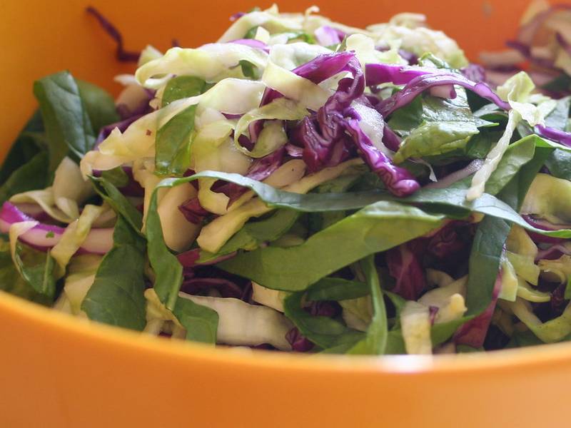 Cabbage Salad with Peanut Dressing