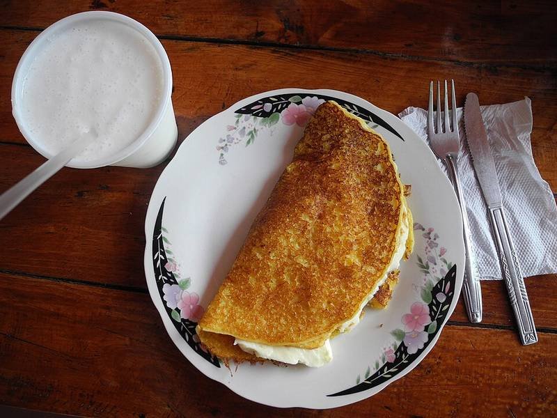 Cachapas — Venezuelan breakfast recipe, served and ready to eat