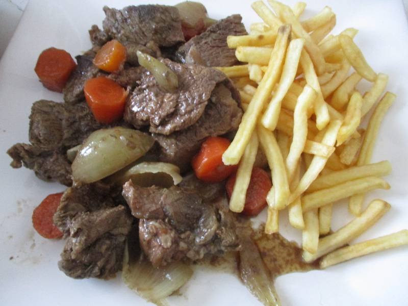 Carbonade Flamande — French dinner recipe, served and ready to eat