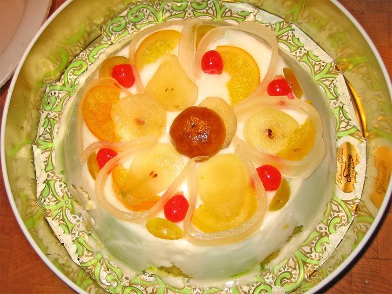 Cassata Siciliana — Italian desserts recipe, served and ready to eat
