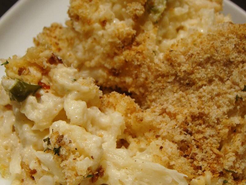 Cauliflower Cheese — British dinner recipe, served and ready to eat