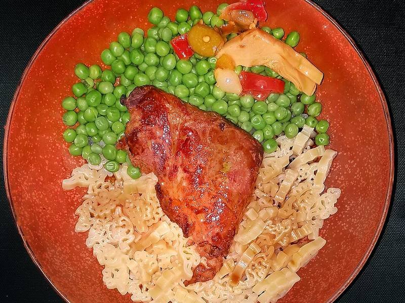 Char Siu Pork — Chinese dinner recipe, served and ready to eat