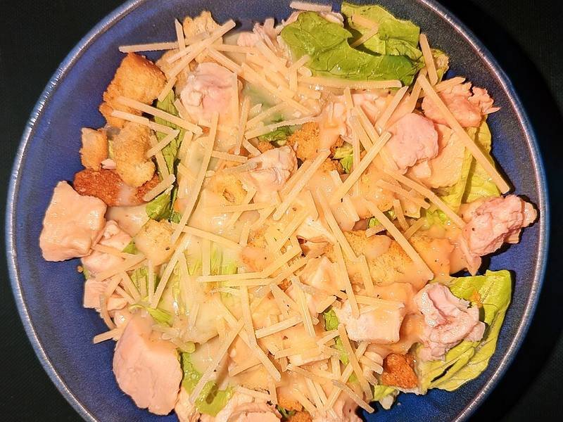Chicken Caesar Lettuce Cups — American lunch recipe, served and ready to eat