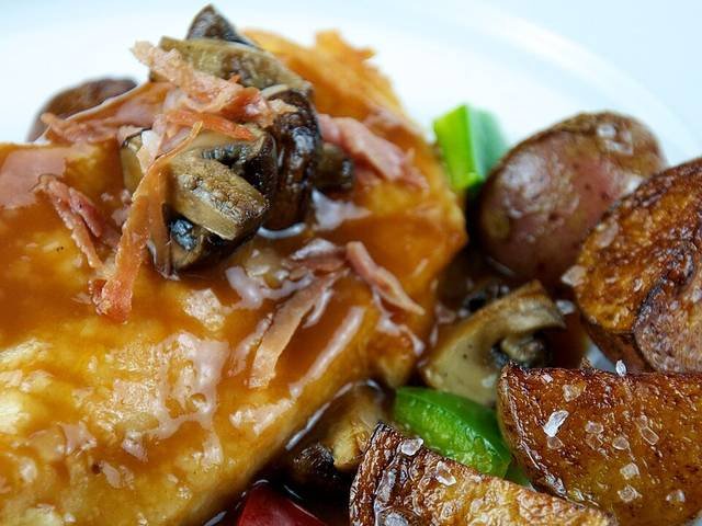 Ingredients and preparation for chicken marsala