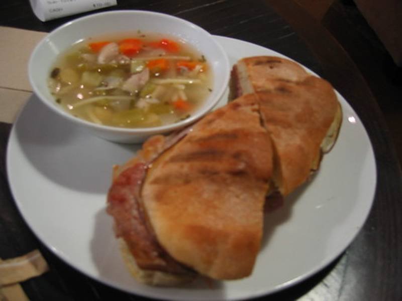 Chicken Noodle Soup — American healthy recipe, served and ready to eat