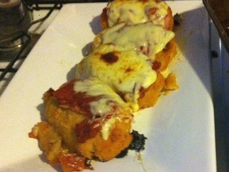 Chicken Parmigiana — Italian dinner recipe, served and ready to eat