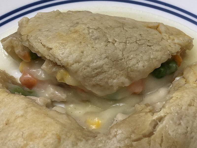 Chicken Pot Pie — American dinner recipe, served and ready to eat