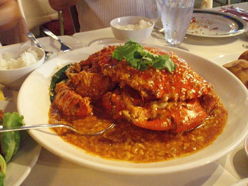 Singapore Chilli Crab — Singaporean dinner recipe, served and ready to eat