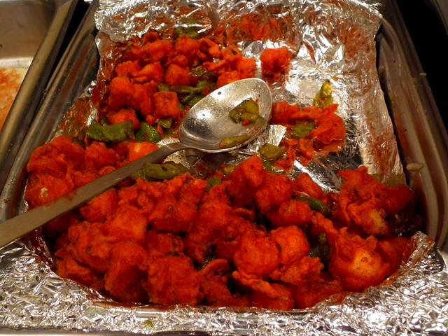 Ingredients and preparation for chilli paneer