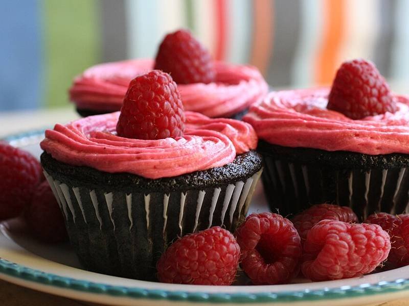 Chocolate Cupcakes — American baking recipe, served and ready to eat