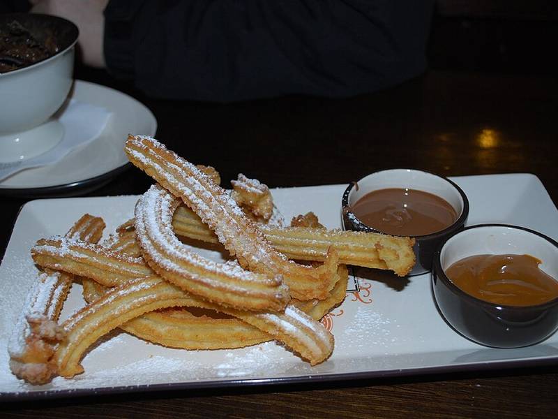Churros with Chocolate Sauce