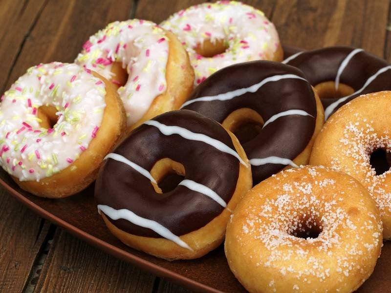 Cinnamon Sugar Doughnuts — American baking recipe, served and ready to eat