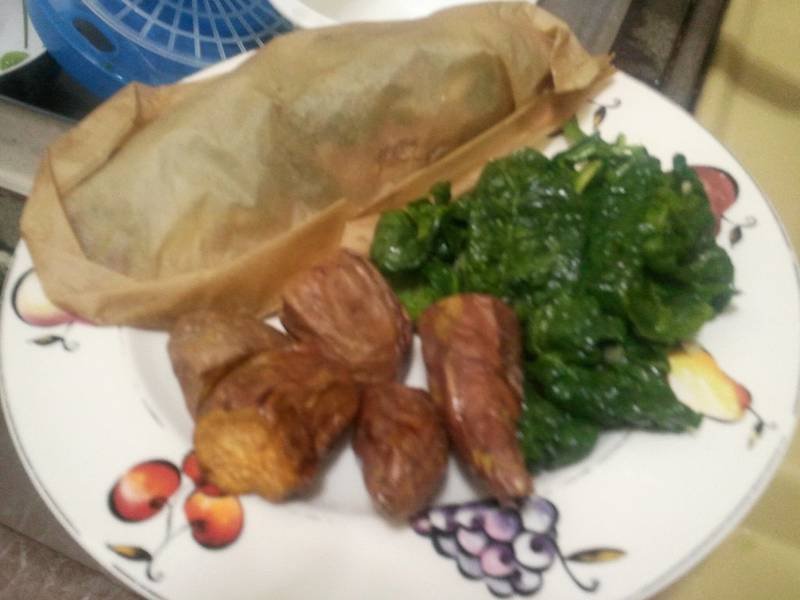 Cod en Papillote, a French dinner recipe — kidney friendly cod in parchment