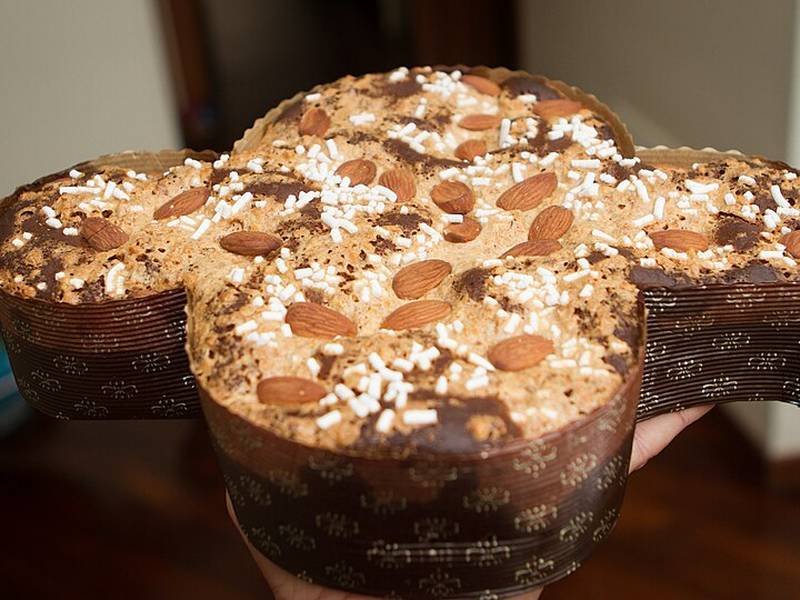 Colomba Pasquale — Italian baking recipe, served and ready to eat