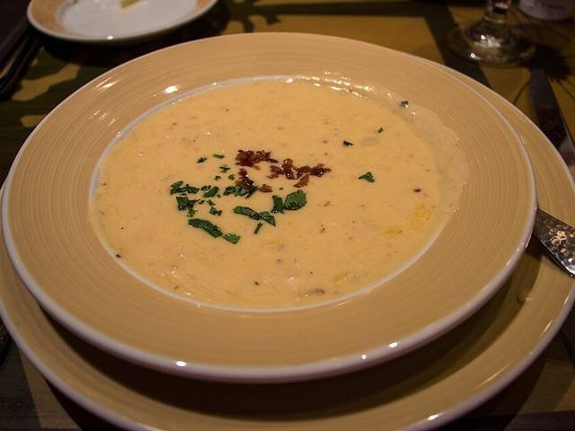 Ingredients and preparation for corn chowder