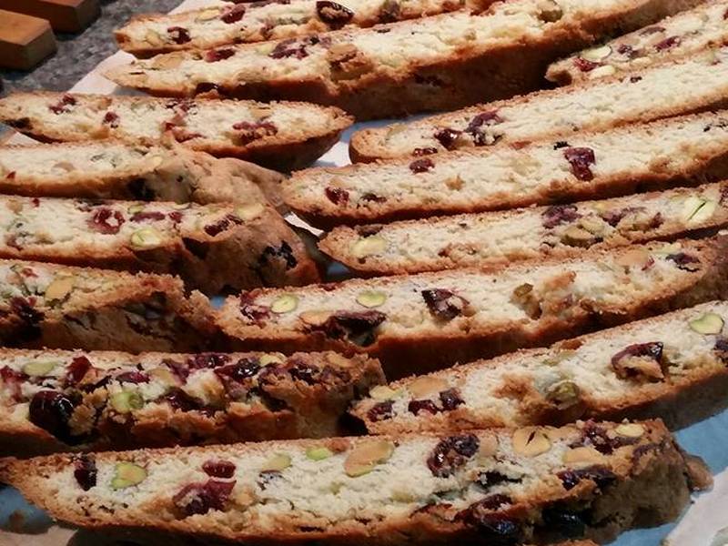 Cranberry Pistachio Biscotti