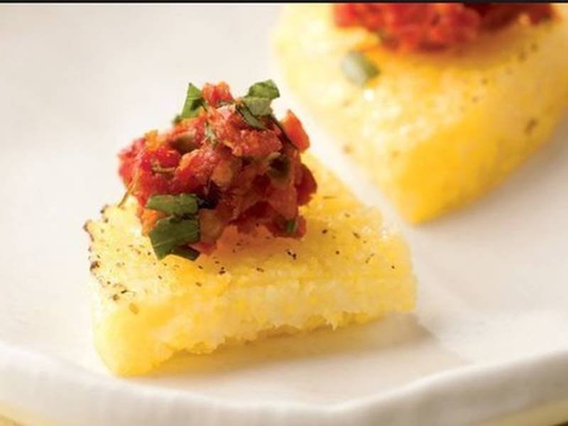 Creamy Parmesan Polenta — Italian dinner recipe, served and ready to eat