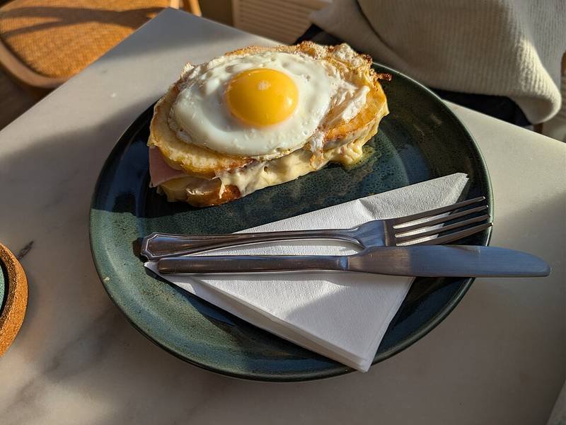 Croque Madame — French quick meals recipe, served and ready to eat