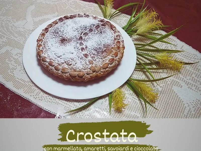 Crostata di Marmellata — Italian baking recipe, served and ready to eat