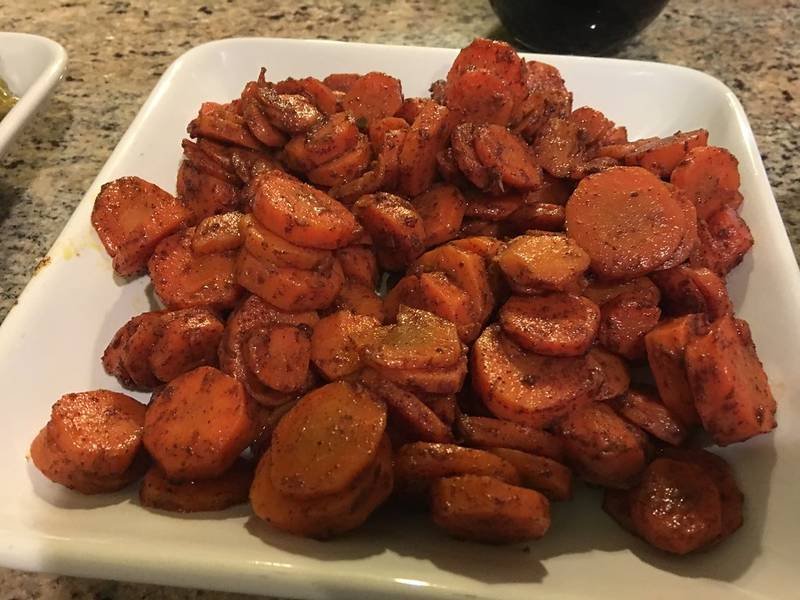 Cumin Roasted Carrots, a healthy American recipe — weight loss friendly roasted carrots