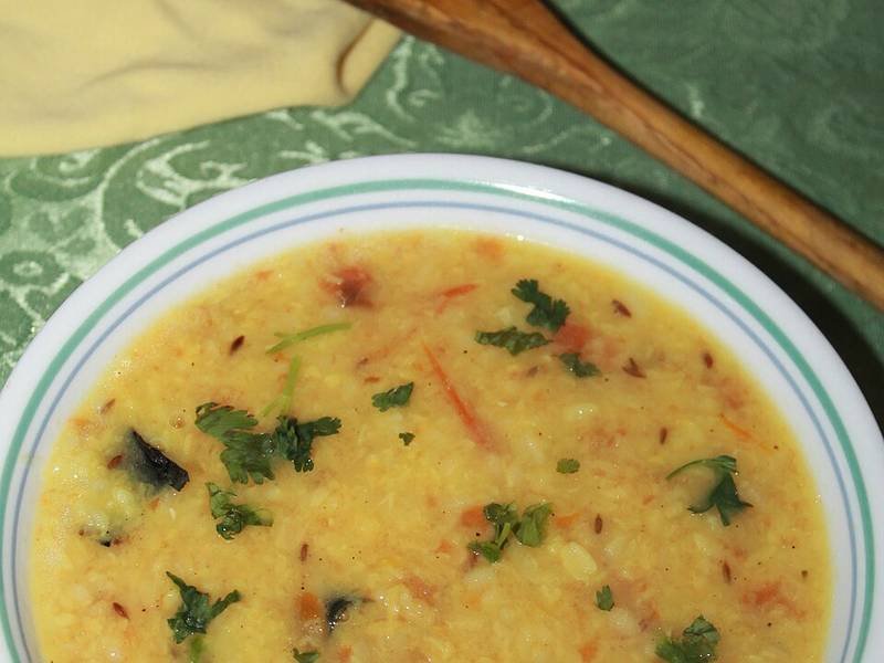 Dal Tadka — Indian healthy recipe, served and ready to eat
