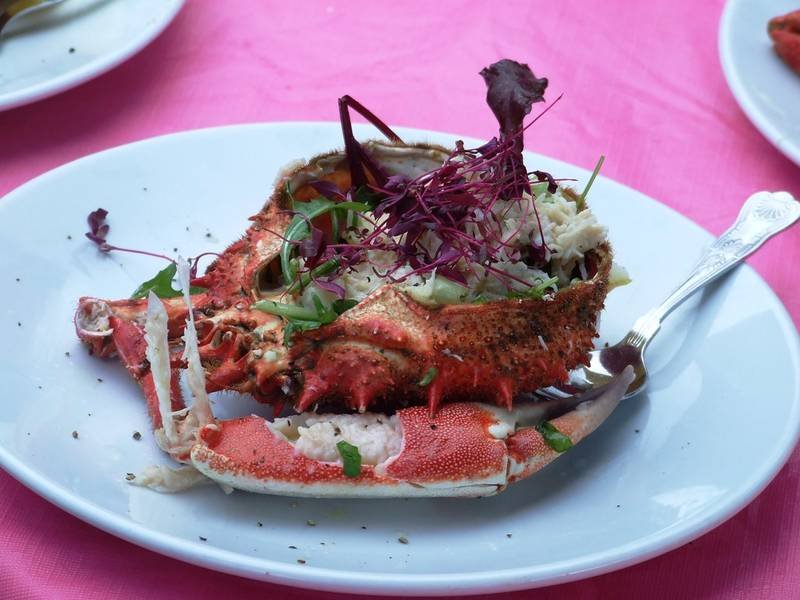 Dressed Crab — British appetizers recipe, served and ready to eat