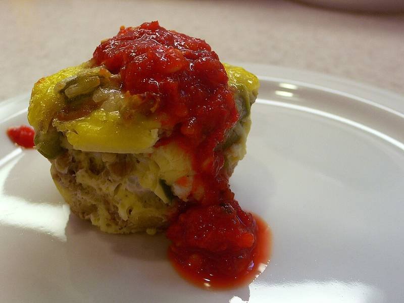 Egg and Cottage Cheese Muffins — American breakfast recipe, served and ready to eat