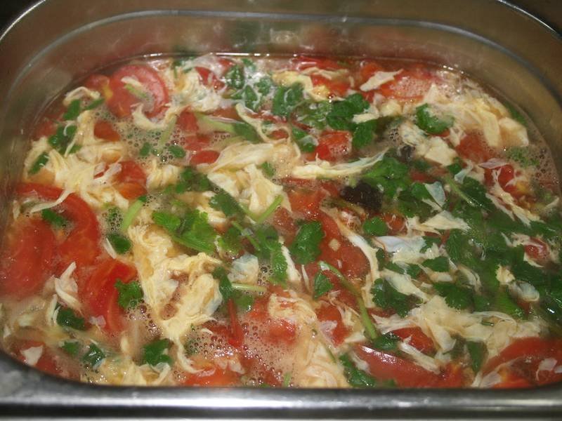 Egg Drop Soup — Chinese lunch recipe, served and ready to eat