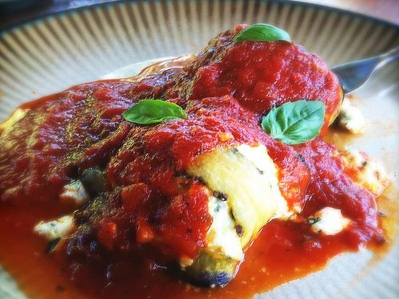 Eggplant Lasagna Roll-Ups