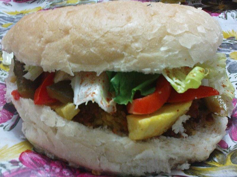 Egyptian Bean Sandwich