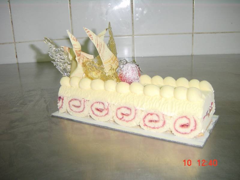 Fraisier — French desserts recipe, served and ready to eat