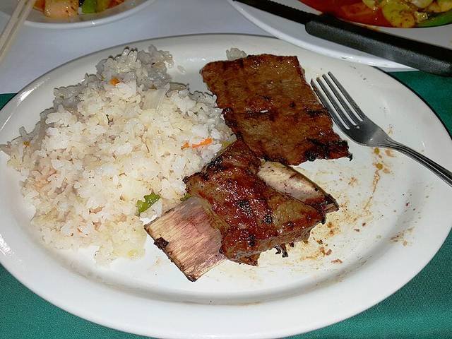 Ingredients and preparation for galbi (korean short ribs)